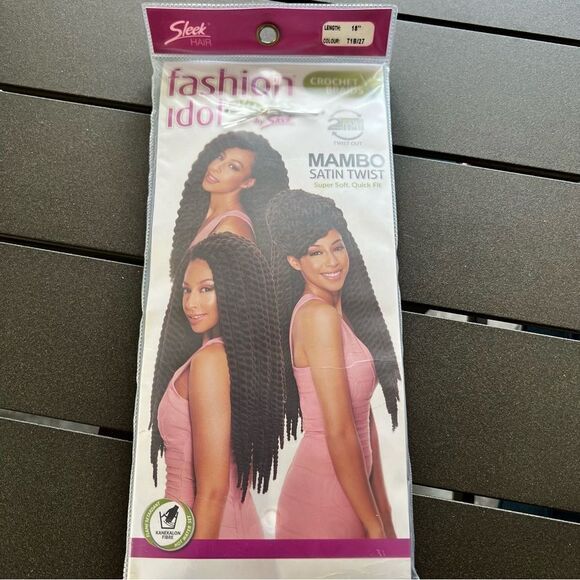 Fashion Idol Xpress Crocheted Braids by Sleek Mambo Satin Twist 18” - Picture 2 of 6